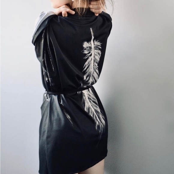 Silver Sage Short Robe in Silky Knit - Picture 4 of 6